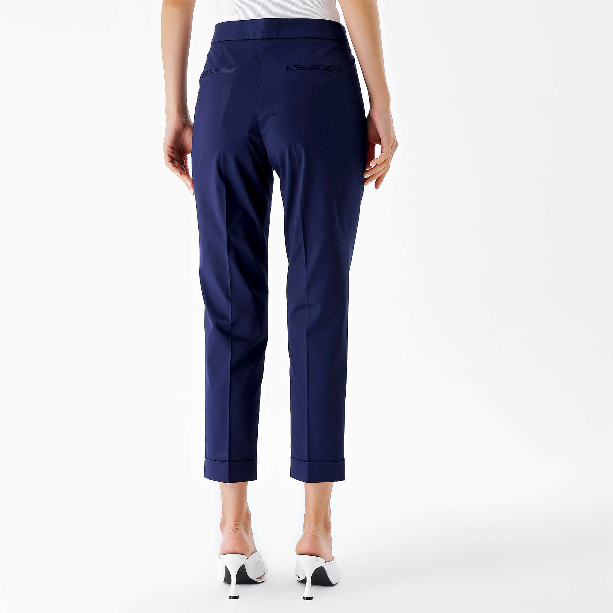 Etro-Navy Blue Cotton Pants